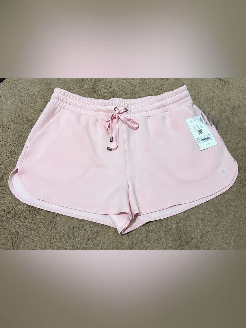 Altar'd State Light Pink Drawstring Athletic Shorts